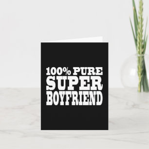 Birthdays Christmas : 100% Pure Super Boyfriend Holiday Card