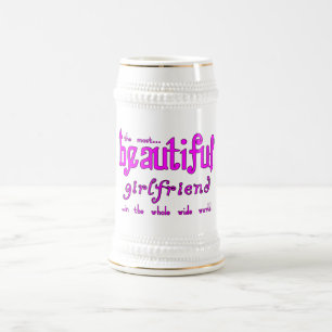 Birthdays Christmas Parties : Beautiful Girlfriend Beer Stein