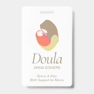 Birthing Coach Doula Midwife Mother and Baby Badge