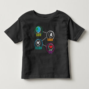 Birthplace Earth Race Human Peace Freedom Toddler T-shirt