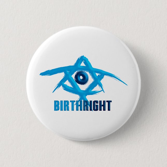 Birthright 2 Inch Round Button (Front)