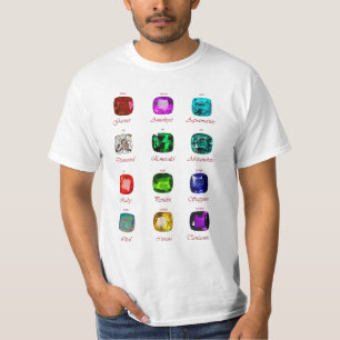 Birthstone Chart Gemstone T-Shirt