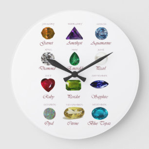 Birthstone Large Clock