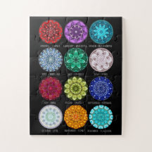 Birthstone Mandala Jigsaw Puzzle