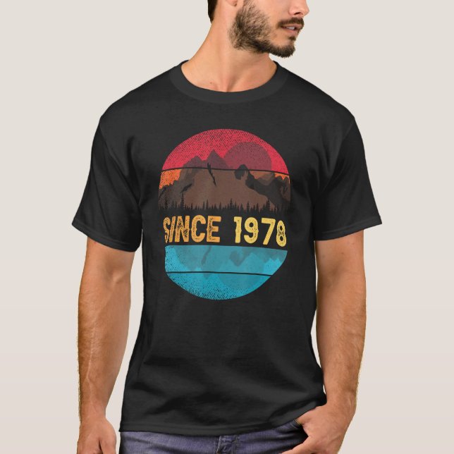 Birthyear 1978 retro and vintage designed T-Shirt (Front)
