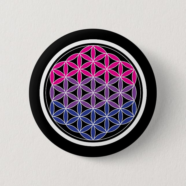 biSacred geometry 2 Inch Round Button (Front)