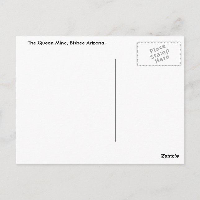 Bisbee Postcard (Back)