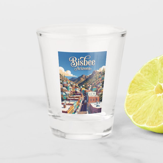 Bisbee USA Shot Glass (Front)