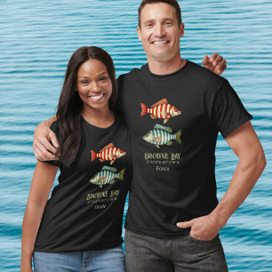 Biscayne Bay Florida nautical fish T-Shirt