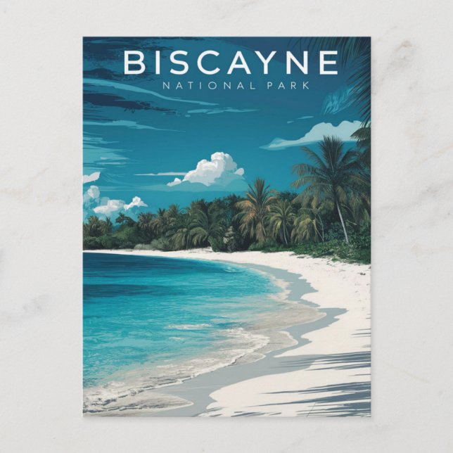 Biscayne National Park Beach Postcard (Front)