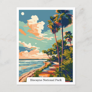 Biscayne National Park, Florida Travel Vintage Postcard