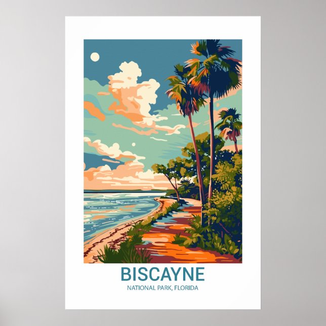 Biscayne National Park Florida USA National Parks Poster (Front)