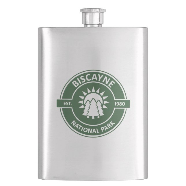 Biscayne National Park Hip Flask (Front)
