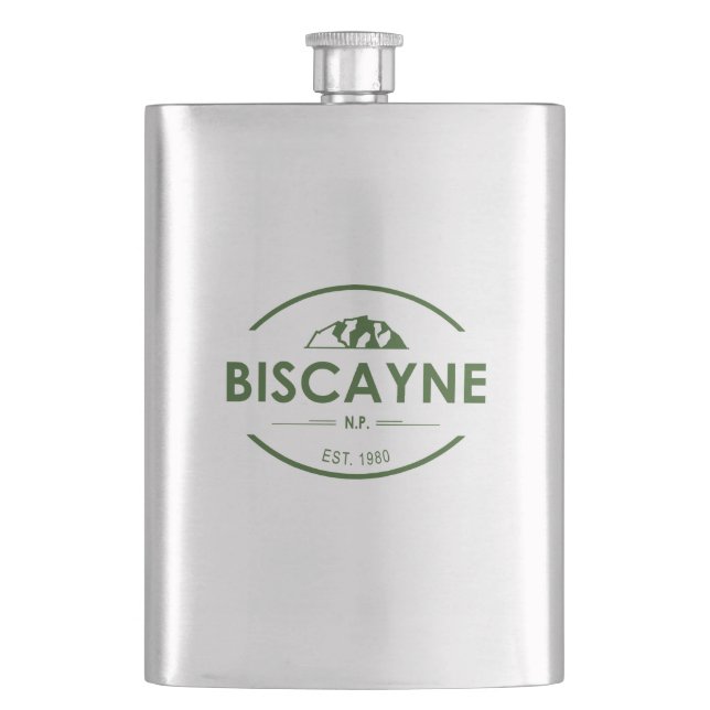 Biscayne National Park Hip Flask (Front)