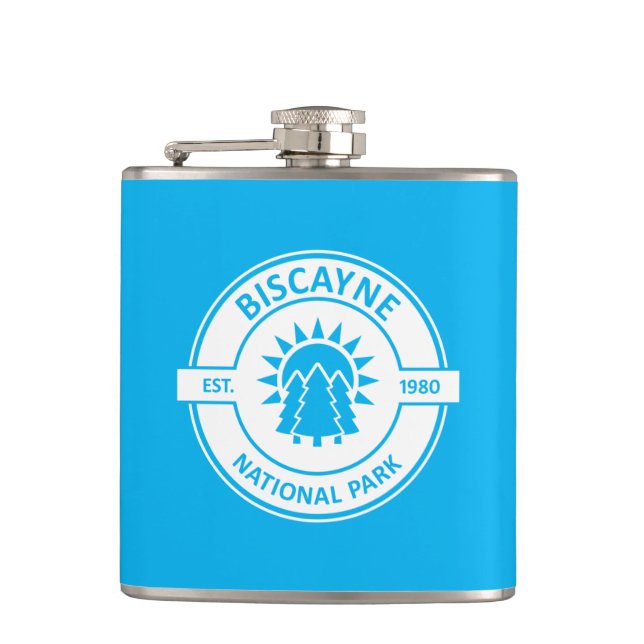 Biscayne National Park Hip Flask (Front)