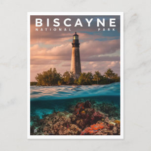 Biscayne National Park Lighthouse Postcard