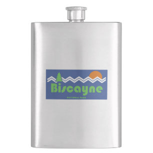 Biscayne National Park Retro Hip Flask