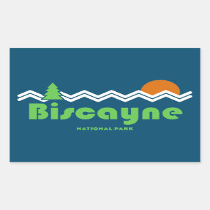 Biscayne National Park Retro Sticker