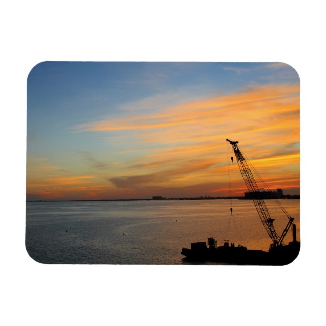 Biscayne sunset magnet (Horizontal)