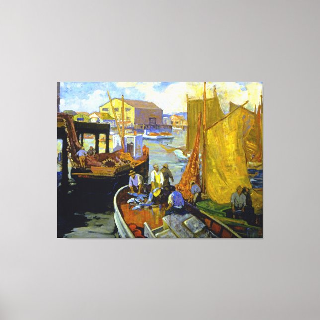 Bischoff - San Pedro Harbour Canvas Print (Front)
