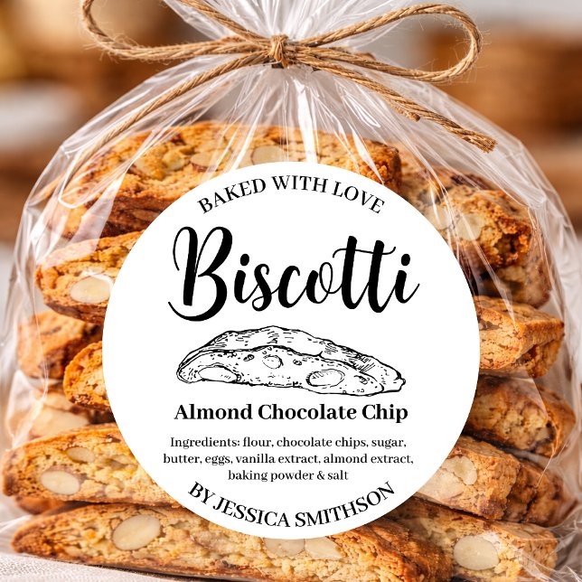 Biscotti Custom Homemade label BIS001rd (Creator Uploaded)