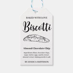 Biscotti Custom Homemade label BIS001tag
