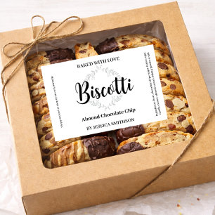 Biscotti Custom Homemade label CK007rtbis