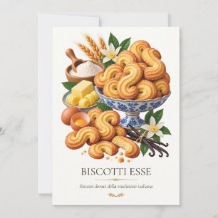 Biscotti Esse – Vintage Italian Dessert Invitation