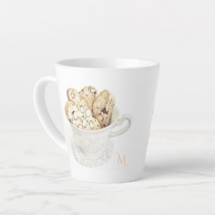 BISCOTTI Latte Mug + Initial