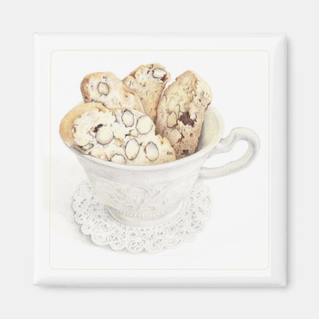 BISCOTTI Square Magnet  (Front)