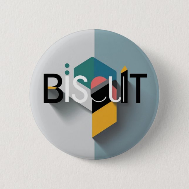 Biscuit Badge 2 Inch Round Button (Front)