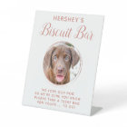 Biscuit Bar Pet Photo Rose Gold Dog Wedding Favour