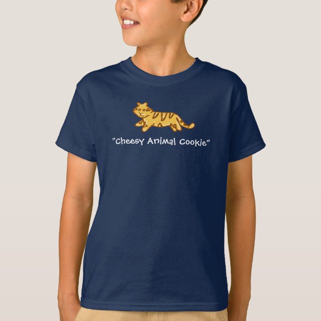 Biscuit drôle d'animal de tigre du T-shirts | (Devant)