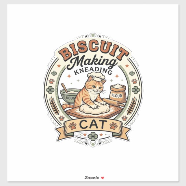 Biscuit Making Kneading Cat Biscuit Making Kneadin (Sheet)
