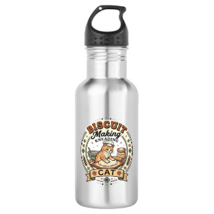 Biscuit Making Kneading Cat Biscuit Making Kneadin 532 Ml Water Bottle