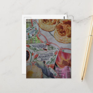 biscuits and butter Collage Postcard
