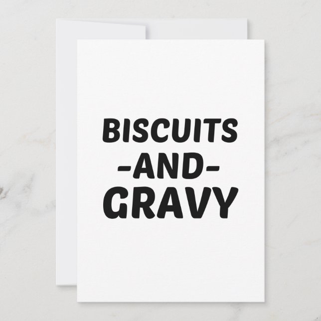BISCUITS AND GRAVY (2) INVITATION (Front)