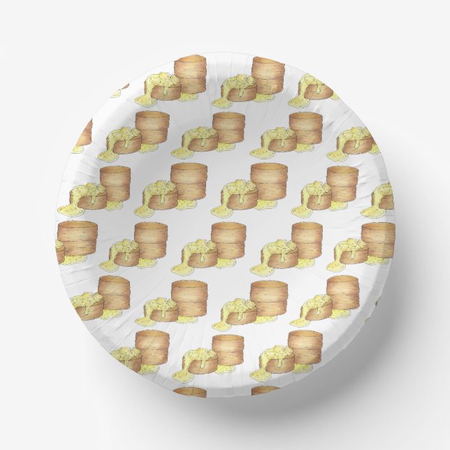 Biscuits and Gravy Southern Food Cooking Cuisine Paper Plate (Front)