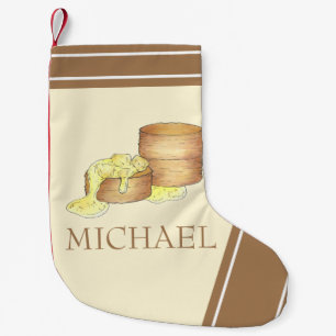 Biscuits and Gravy Southern Food Cooking Cuisine Small Christmas Stocking