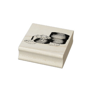 Biscuits and Sausage Gravy Southern Breakfast Food Rubber Stamp