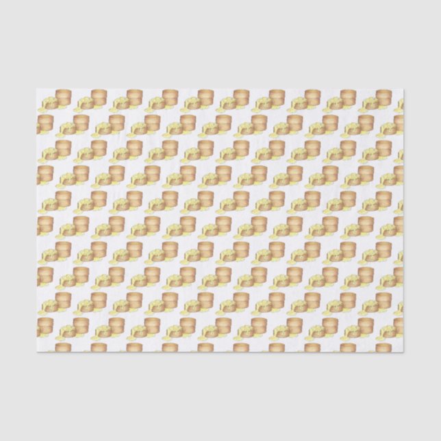 Biscuits and Sausage Gravy Southern Breakfast Food Tissue Paper (Front)