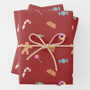 Biscuits de gingembre en papier d'emballage de Noë