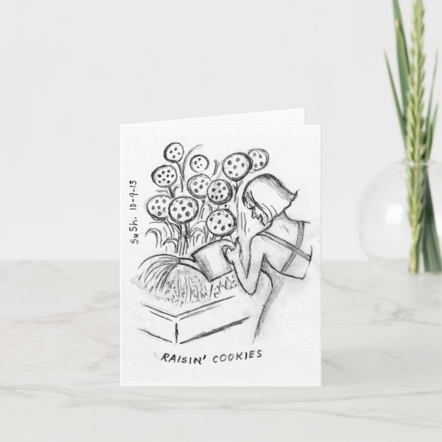 Biscuits de Raisin - carte de note (Devant)