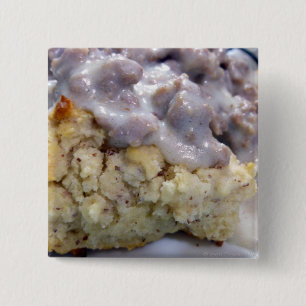 Biscuits & gravy 2 inch square button