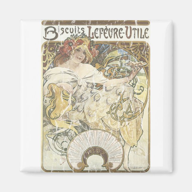 Biscuits Lefeure-Utile - distressed Magnet (Front)