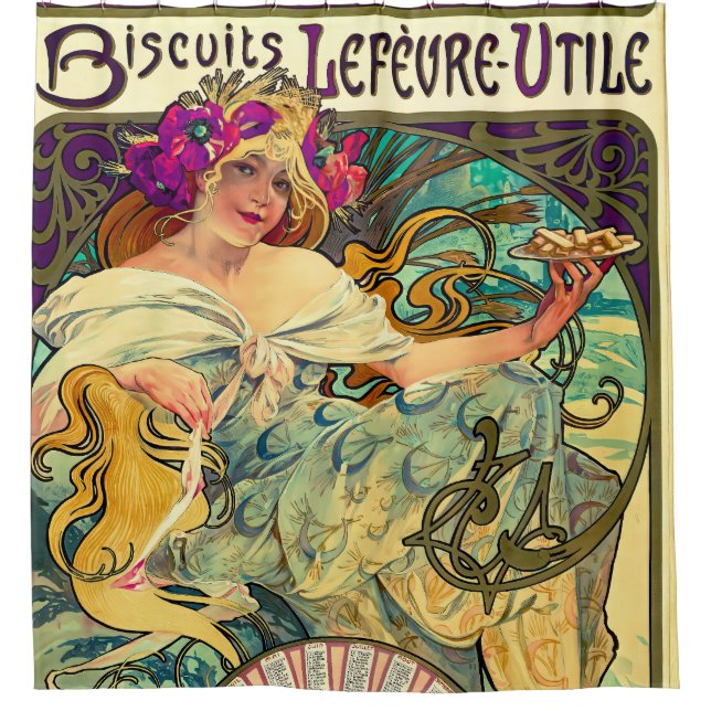 Biscuits Lefevre-Utile by Alphonse Mucha (1896) (Front)