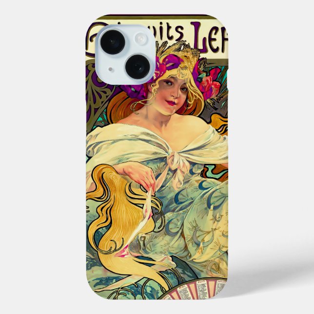Biscuits Lefevre-Utile by Alphonse Mucha (1896) Case-Mate iPhone Case (Back)