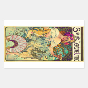 Biscuits Lefevre-Utile by Alphonse Mucha (1896) Sticker