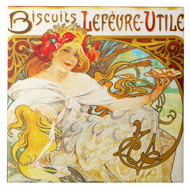 Biscuits Lefèvre-Utile - grand carreau de (Devant)