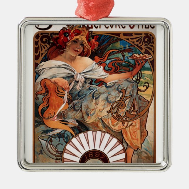 Biscuits Lefevre-Utile Metal Ornament (Front)